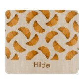 Custom name brown pattern snijplank (Voorkant)