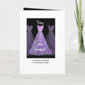 CUSTOM NAME - Bruidsmeisje VIOLET PAARSE Jurk (Achterkant)