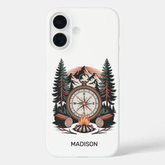 Custom Name Camping Case-Mate iPhone Case (Achterkant)