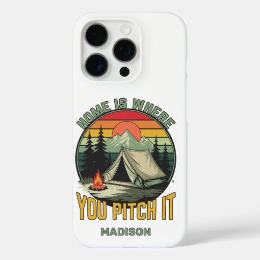 Custom Name Camping Case-Mate iPhone Case (Achterkant)
