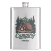 Custom Name Camping Flacon (Voorkant)