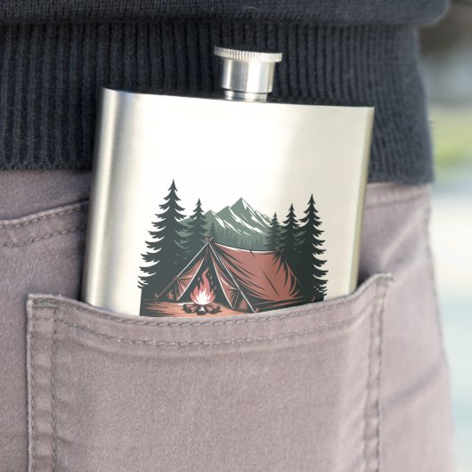 Custom Name Camping Flacon (Voorbeeld)