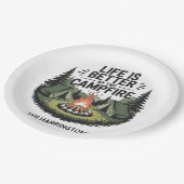 Custom Name Camping Papieren Bordje (Gekanteld)