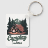 Custom Name Camping Sleutelhanger (Achterkant)