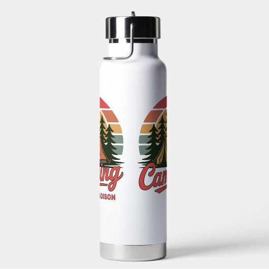 Custom Name Camping Waterfles (Rechts)