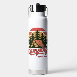 Custom Name Camping Waterfles