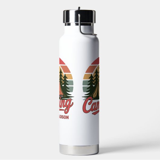 Custom Name Camping Waterfles (Links)