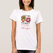 Custom Name Cartoon Food Sweet Love Gift T Shirt (Voorkant)
