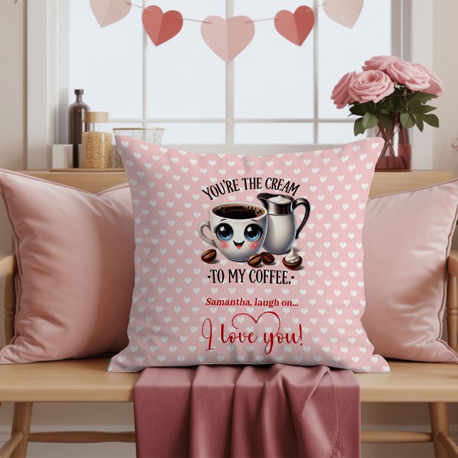 Custom Name Cartoon Fruit Funny Valentine Pillow Kussen (Custom Name Cartoon Fruit Funny Valentine Pillow

)