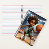 Custom Name Center Court Notitieboek (Binnen)