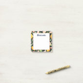 Custom Name Chic Lemon Citrus Fruits Post-it® Notes (Op bureau)