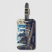 Custom Name Chicago USA Bagagelabel (Voorkant (verticaal))