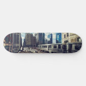Custom Name Chicago USA Persoonlijk Skateboard (Horizontaal)