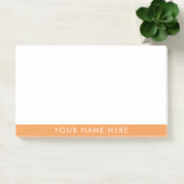Custom Name Classic Orange Sticky Notes Design (Kantoor)