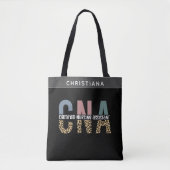Custom Name CNA Certified Nursing Assistant Tote Bag (Voorkant)