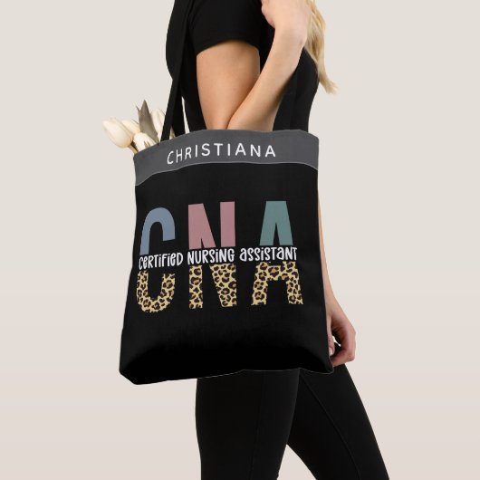 Custom Name CNA Certified Nursing Assistant Tote Bag (Dichtbij)