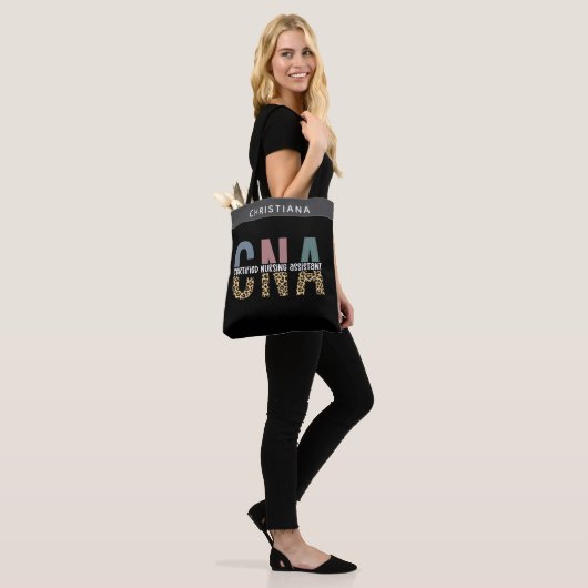 Custom Name CNA Certified Nursing Assistant Tote Bag (Op model)