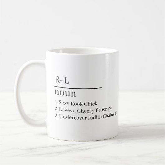 Custom Name Coffee Cup: Snip met stijl Koffiemok (Links)