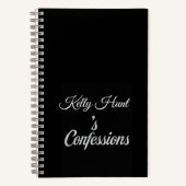 Custom Name Confessions Notebook Gift Notitieboek (Voorkant)