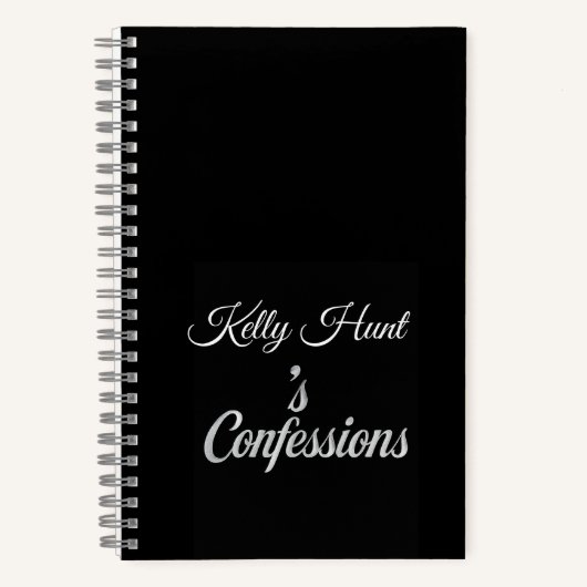 Custom Name Confessions Notebook Gift Notitieboek (Voorkant)