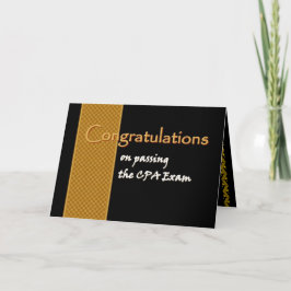 CUSTOM NAME Congratulations - CPA Exam Kaart