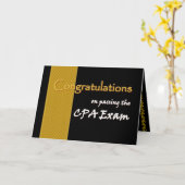 CUSTOM NAME Congratulations - CPA Exam Kaart (Gele Bloem)