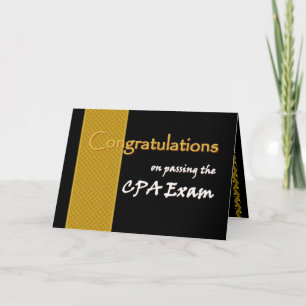 CUSTOM NAME Congratulations - CPA Exam Kaart
