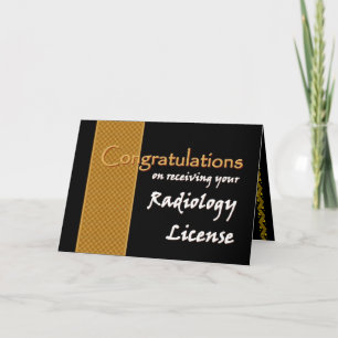 CUSTOM NAME Congratulations - Radiology License Kaart