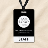 Custom Name Corporate Business Logo Employee Badge