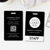 Custom Name Corporate Business Logo Employee Badge