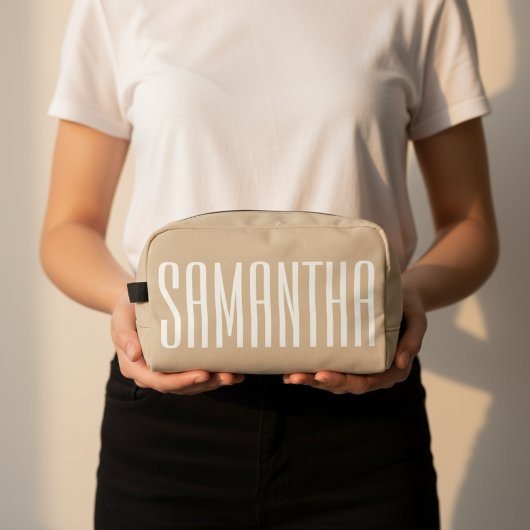 Custom Name Cosmetic Pouch for Women, Bridesmaids Toilettasje