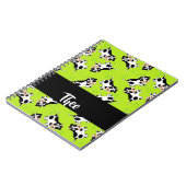 Custom name cow on green notitieboek (Linkerzijde)