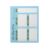 Custom Name Coworker Gift Check List Notitieblok (Linkerzijde)