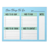 Custom Name Coworker Gift Check List Notitieblok (Voorkant)