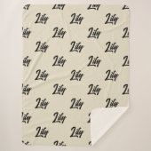 Custom Name Cozy Winter Blanket for Women or Kids Sherpa Deken (Voorkant)