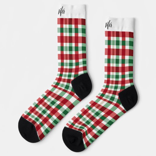 Custom Name Crew Socks Sokken (Links)