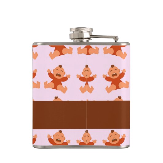 Custom name crying babies on pink heupfles (Achterkant)