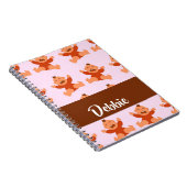 Custom name crying babies on pink notitieboek (Rechterzijde)