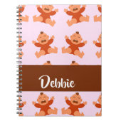 Custom name crying babies on pink notitieboek (Voorkant)