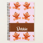 Custom name crying babies on pink planner (Voorkant)