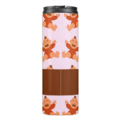 Custom name crying babies on pink thermosbeker (Achterkant)