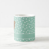 Custom name Cute baby bear modern Koffiemok (Center)