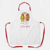 Custom Name Cute Food Best Valentine Gift Apron Schort (Voorkant)