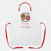 Custom Name Cute Food Sweet Love Gift Apron Schort (Voorkant)