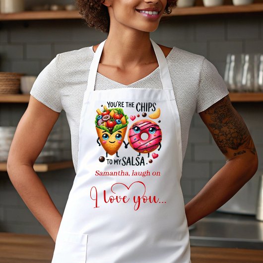 Custom Name Cute Food Sweet Love Gift Apron Schort