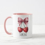 Custom Name Cute Fruit Coffee Cup Mok (Links)