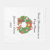 Custom Name Cute & Funny Christmas Blanket Fleece Deken (Voorkant (Horizontaal))