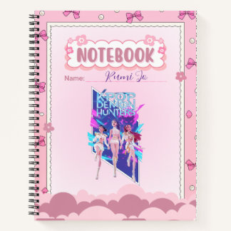 Custom Name Cute Pink Kpop Inspired Notebook  Notitieboek