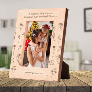 Custom Name De liefde van moeder is mooier Gegraveerde Lijstjes