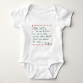 Custom Name Dear Santa Funny In My Defense Romper (Voorkant)
